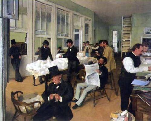 Edgar Degas A Cotton Office in New Orleans Germany oil painting art